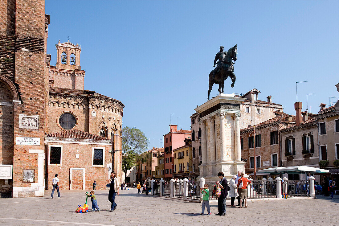 Square, Giovanni e Paolo, Venice, Veneto, Italy