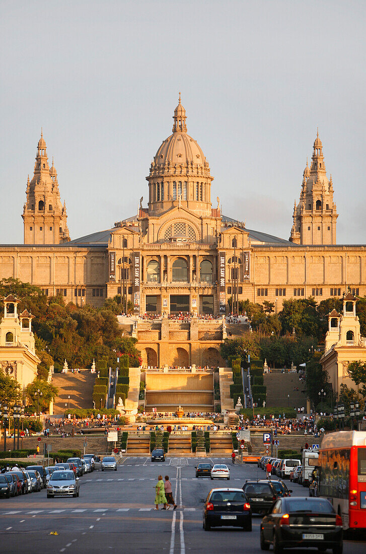 Museu Nacional d'Art de Catalunya, Palau Nacional, Montjuïc, Barcelona, Katalonien, Spanien