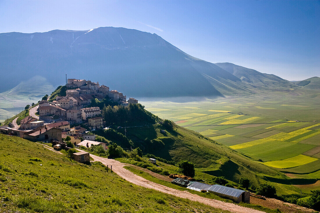 Castelluccio Village, Piano Grande, Monti Sibillini National Park, Italy