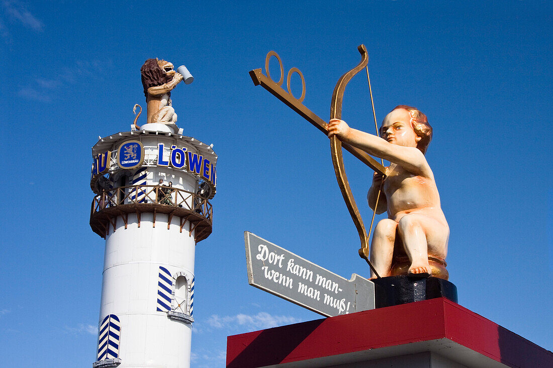 Typische Symbole vom Oktoberfest München, Wies'n, Bayern, Deutschland