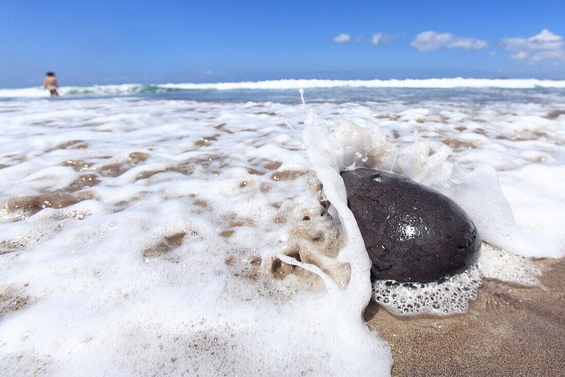 Stone in the shore, Lanzarote, Spain