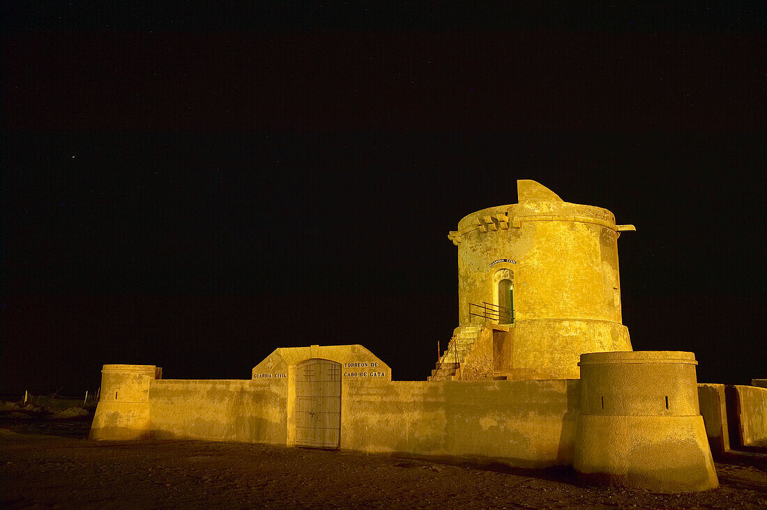 Watchtower, Cabo de Gata-Níjar Natural Park. Almería province, Andalusia. Spain