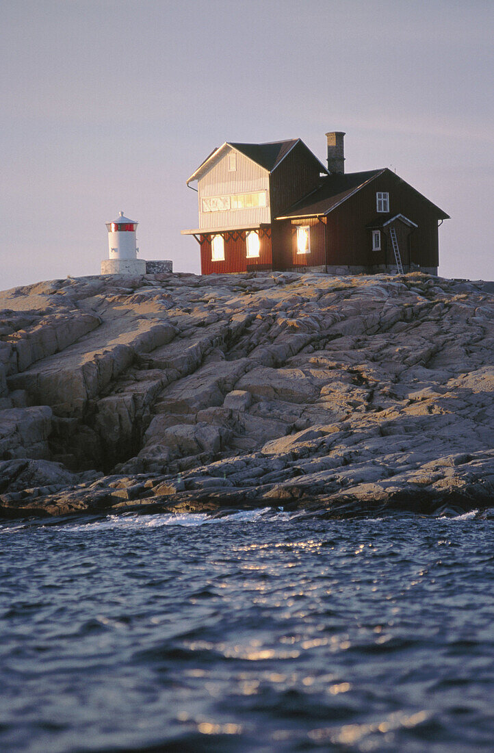 Svangen light house. Bohuslän. Swedish west coast