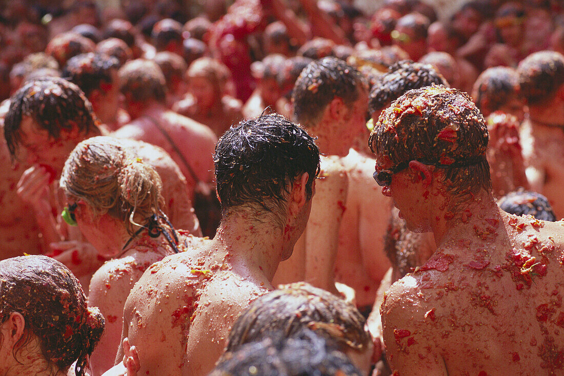 The tomatina festival. Bunyol. Valencia province, Spain