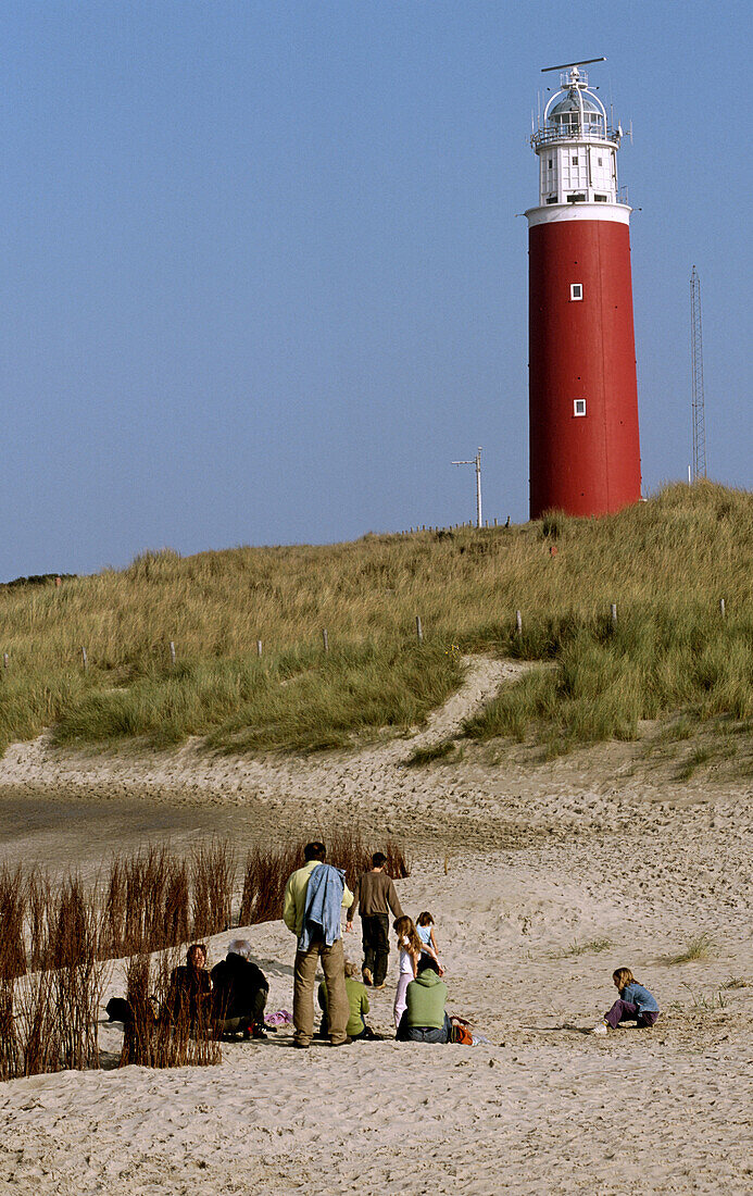Lighthouse. De Cocksdorp, Texel island, Netherlands.