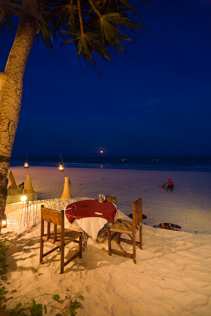 beach restaurant, The Sands, at Nomad, Diani Beach, Kenya