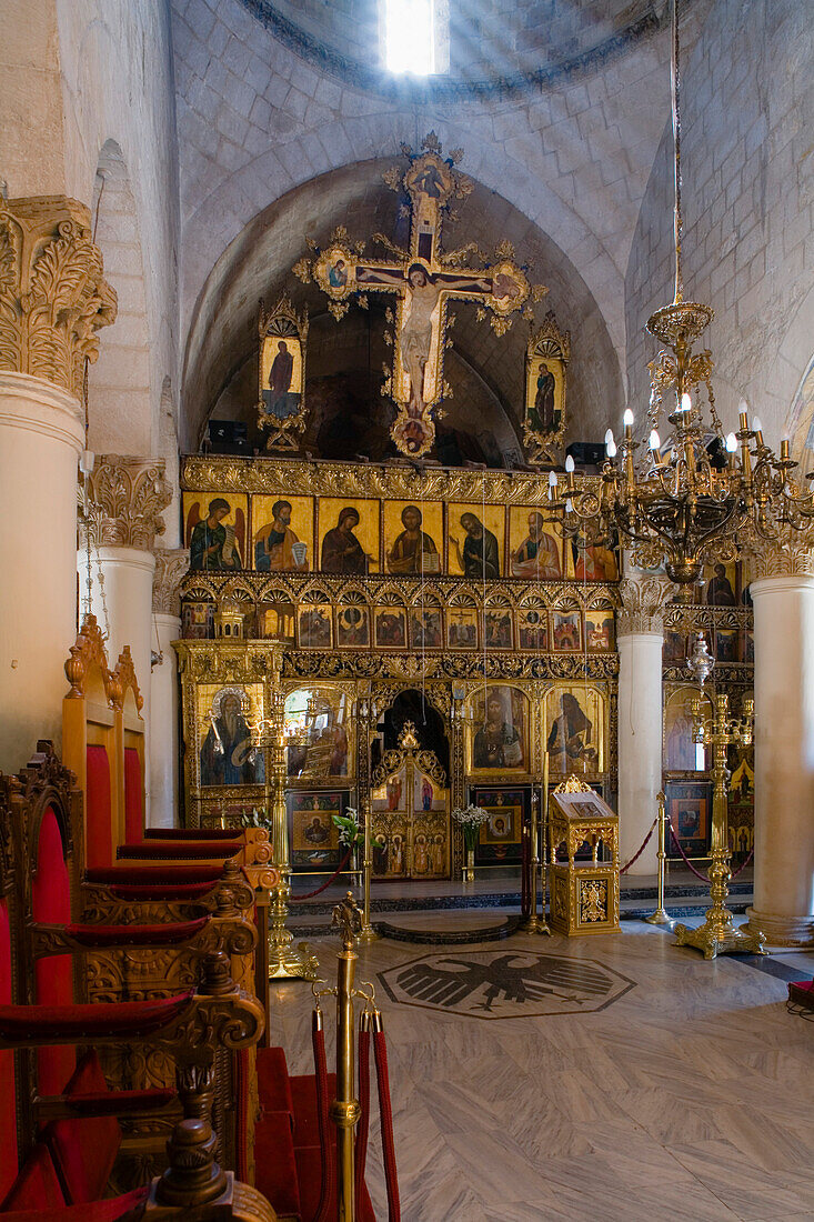 Ikonostase in Kloster Neofytos, Kirche, Ikone, bei Pafos, Südzypern, Zypern