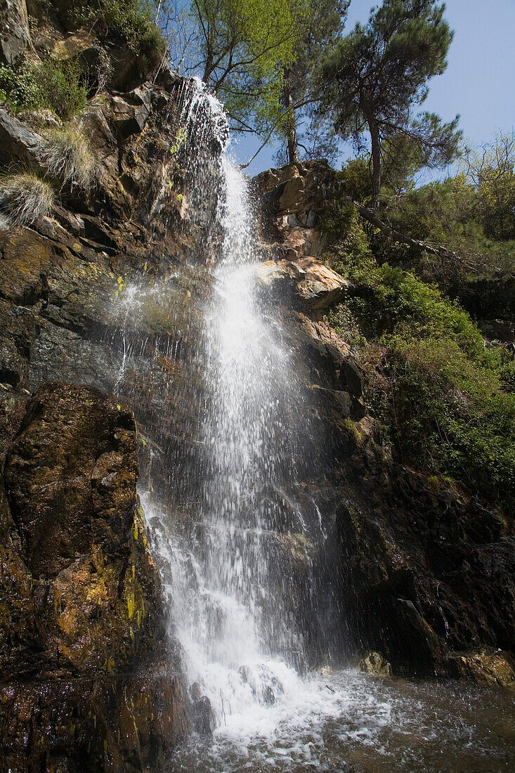 Kaledonia Waterfalls, near Pano Platres, Troodos mountains, South Cyprus, Cyprus