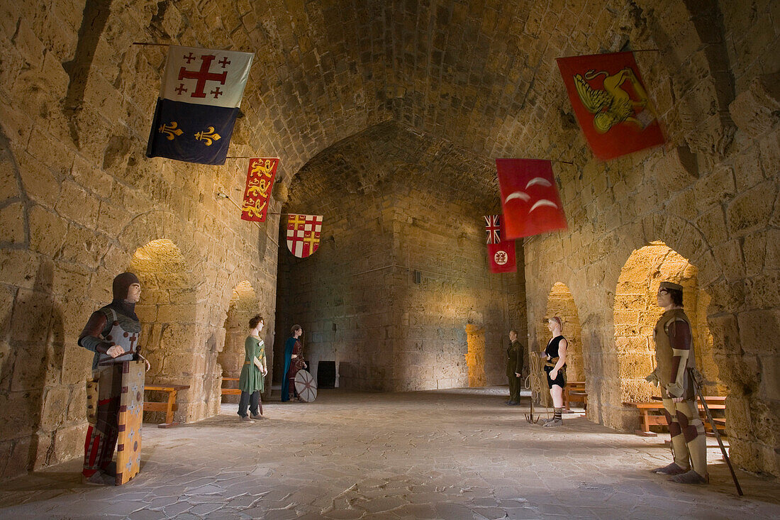 View inside Kyrenia castle, Kyrenia, Girne, North Cyprus, Cyprus