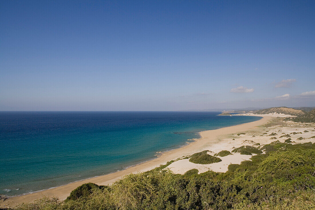 Strand mit Sanddünen, Golden Sands Beach, Nagkomi, Dipkarpaz, Rizokarpaso, Karpaz, Karpasia, Karpass Halbinsel, Nordzypern, Zypern