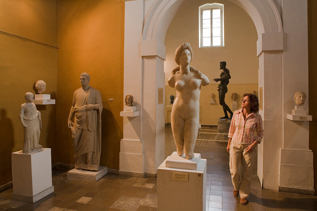 Marmor Statue, Aphrodite von Soli, im Archaeologisches Museum, Cyprus Archaeological Museum, Lefkosia, Nicosia, Nikosia, Südzypern, Zypern