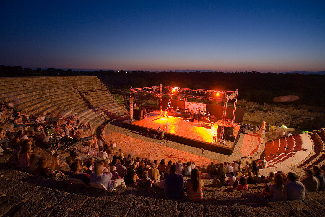 Open air dance festival, Salamis Theater, Salamis ruins, Salamis, North Cyprus, Cyprus