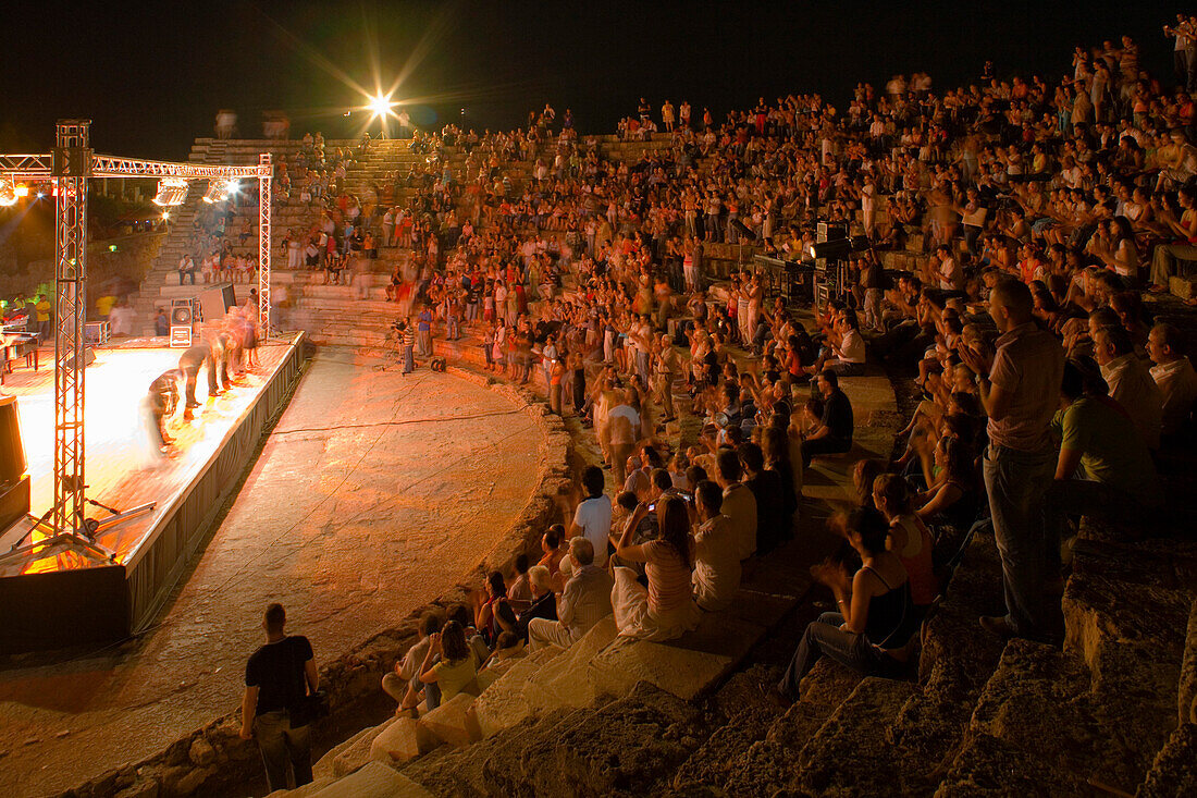 Open air dance festival, Salamis Theater, Salamis ruins, Salamis, North Cyprus, Cyprus