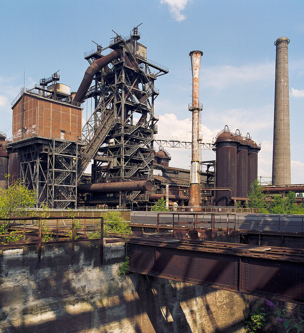Metallurgical plant, now a museum and industrial park. Duisburg-Meiderich, Germany