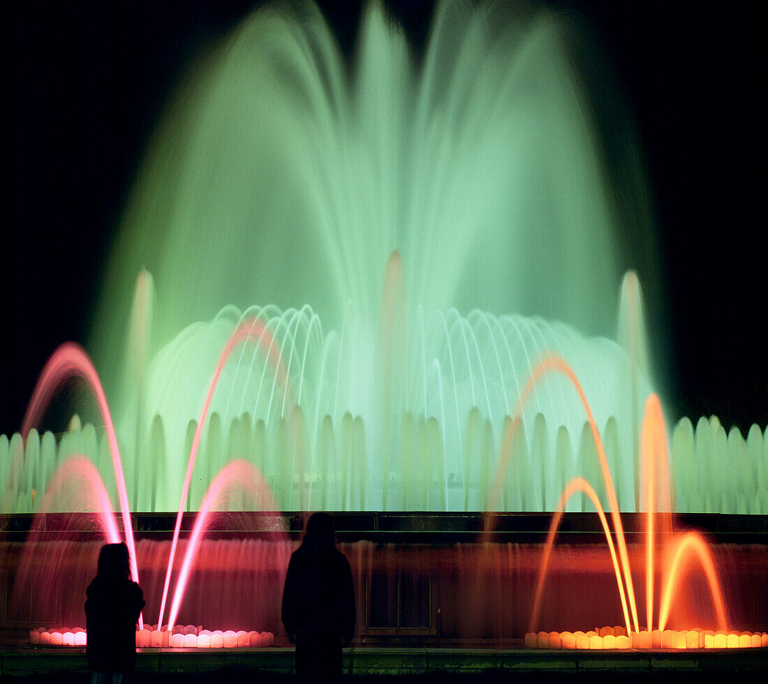 Magic Fountain. Montjuic. Barcelona. Catalonia. Spain.