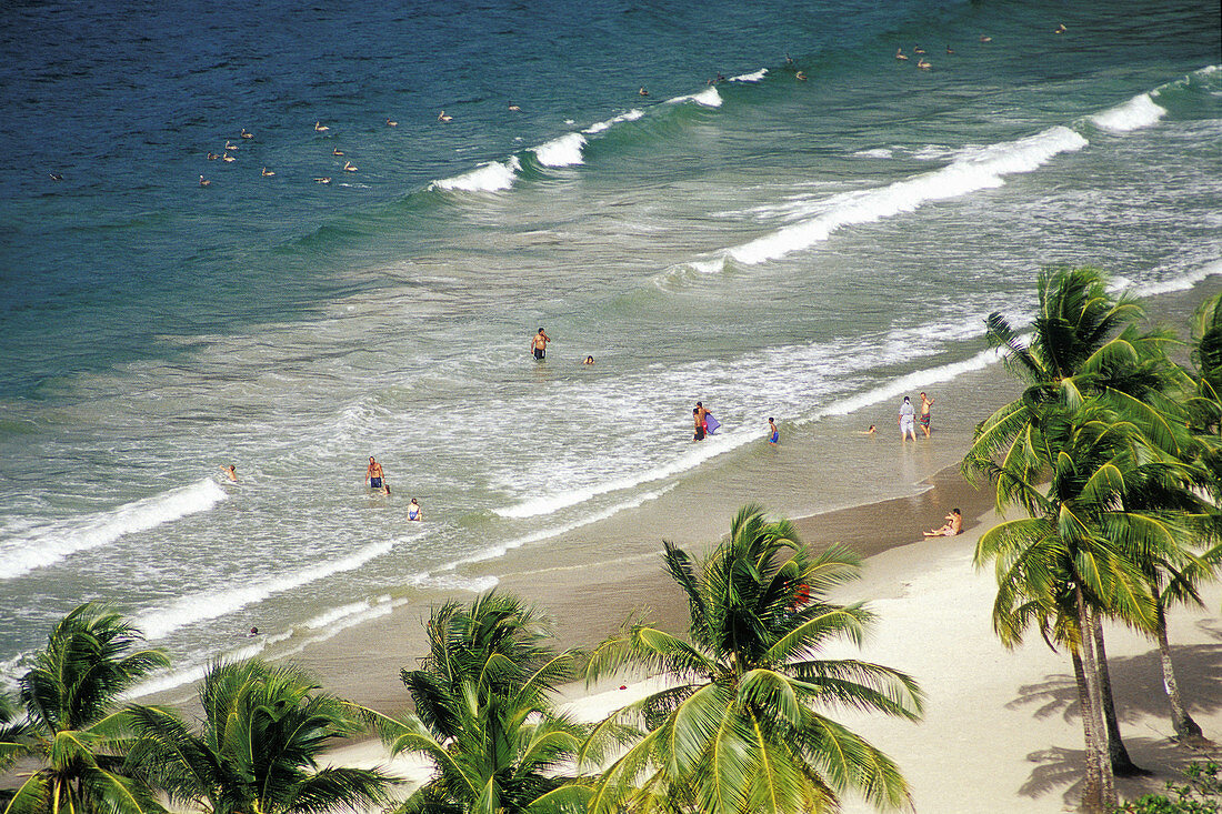 Maracas Bay beach in northern Trinidad. West Indies