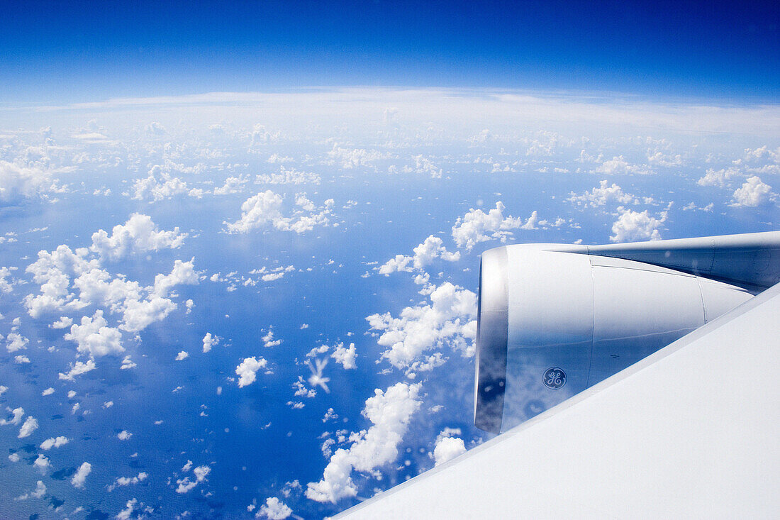  Aerial, Aerials, Air flight, Aircraft, Airplane, Altitude, Atlantic, Aviation, Blue, Calm, Cloud formation, Cloud formations, Clouds, Color, Colour, Commercial, Concept, Concepts, Conceptual, Cumulus, Earth, Engine, Engines, Flight, Flights, Flying, Glob