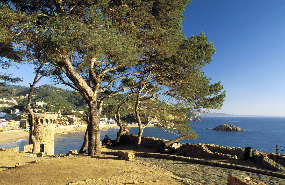 Tossa de Mar seen from the castle. Costa Brava, Girona province. Spain