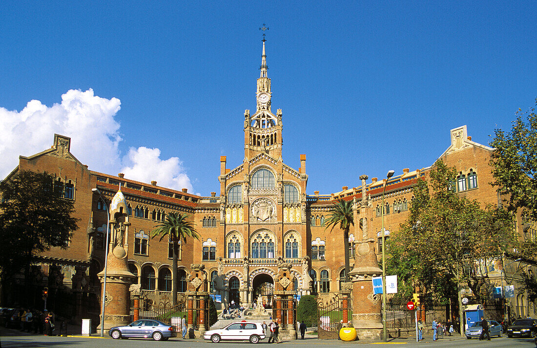 Hospital de Sant Pau (1902-1912 by Lluís Domènech i Montaner). Barcelona. Spain