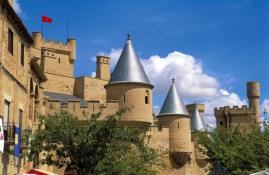 Castle, Olite, Navarra, Spain