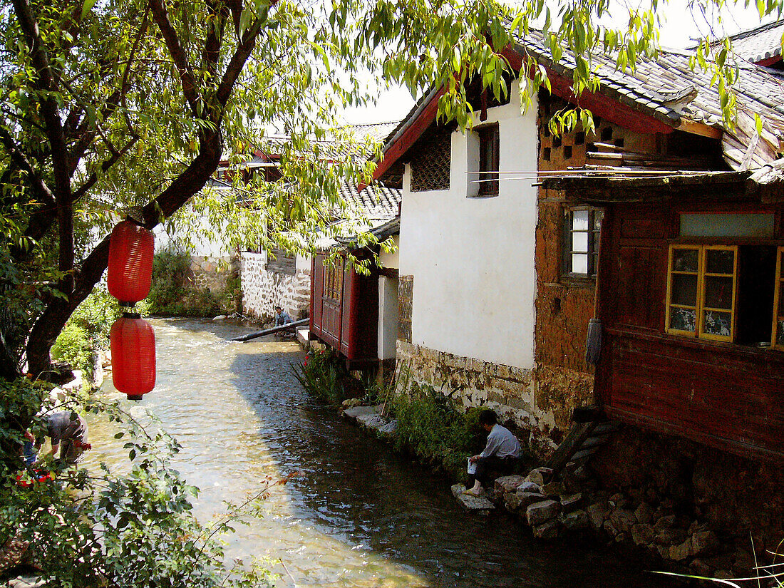 Houses. Lijiang. Yunnan province, China