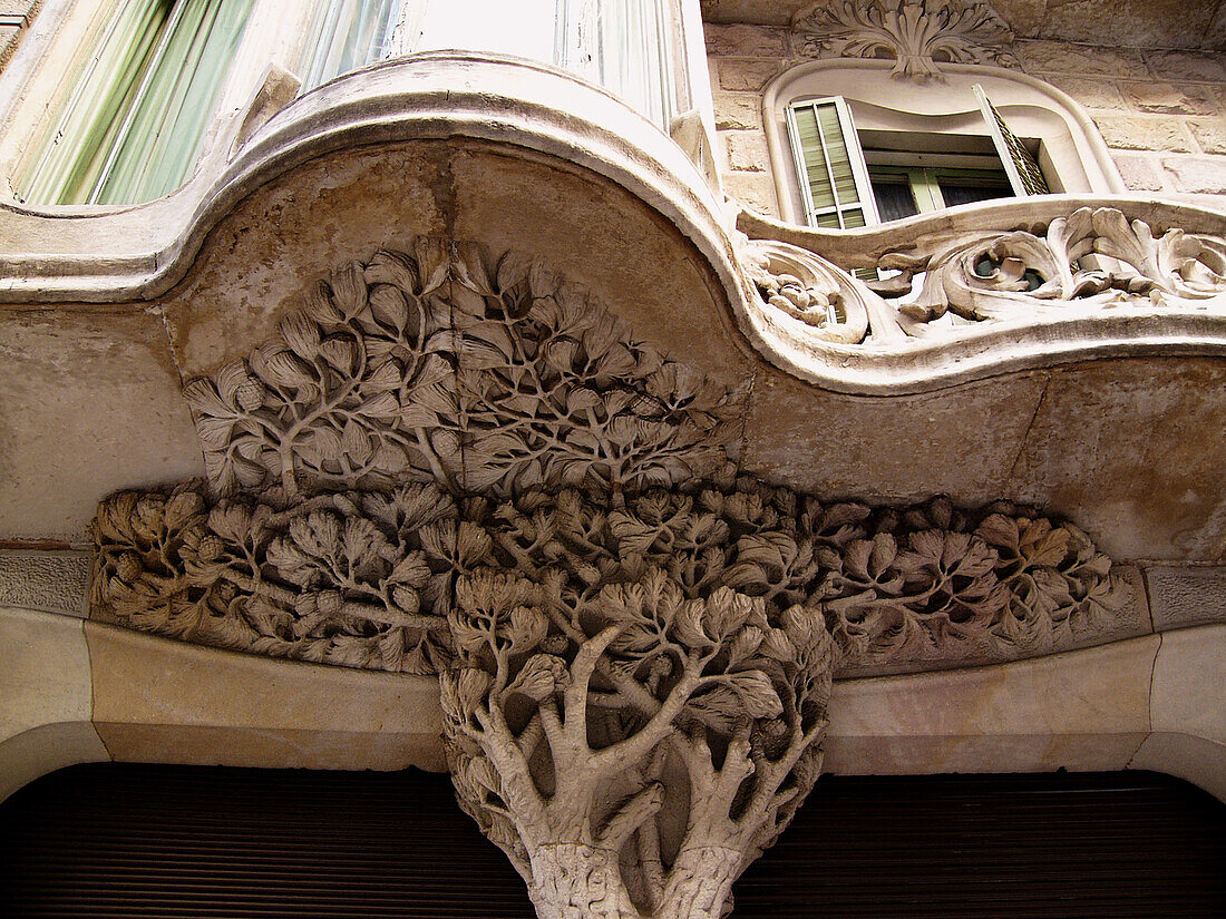 Art nouveau decoration detail. Barcelona. Spain
