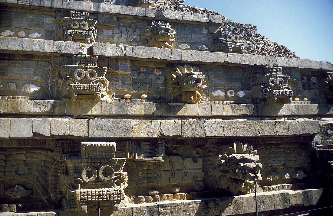 Temple of Quetzalcoatl. Teotihuacán. Mexico.