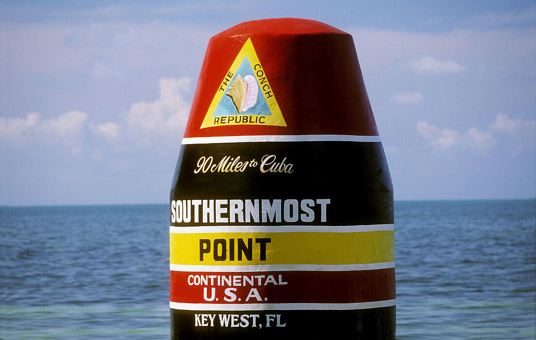 Landmark. Southernmost Point USA. Key West. Florida. USA