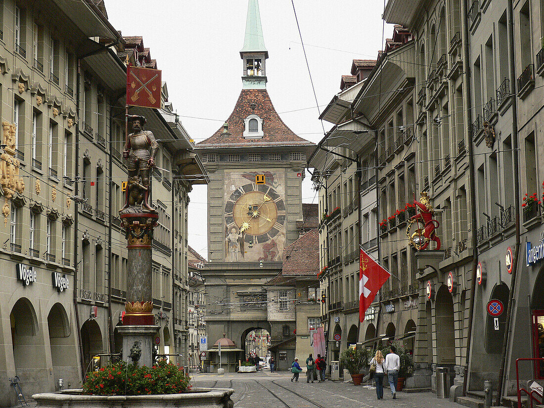 Musketeer Fountain (Schützenbrunnen). Bern. Switzerland