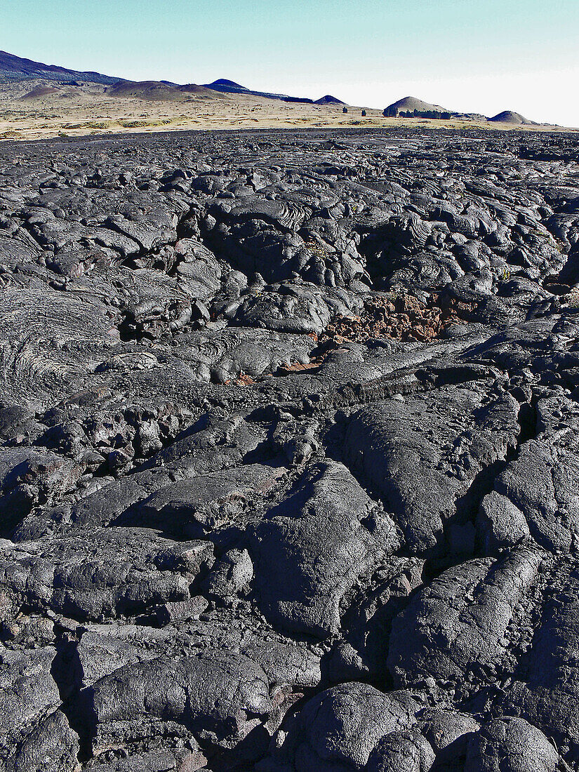 Lava Fields. Mauna Kea Volcano. Hawaii. USA