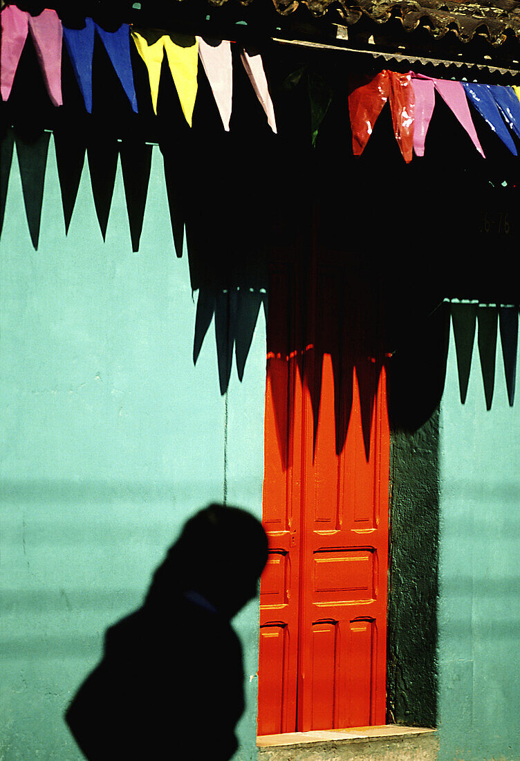 Red door. Quetzaltenango. Guatemala