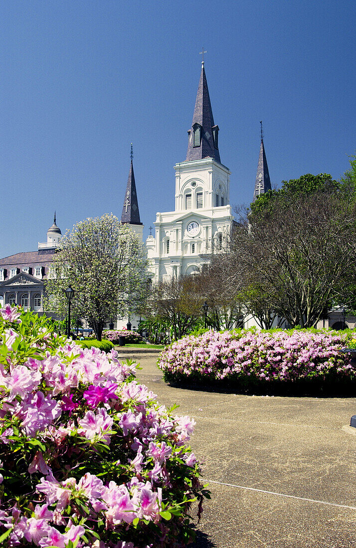 St. Louis Cathedral in Jackson Square in New Orleans, Louisianna, USA