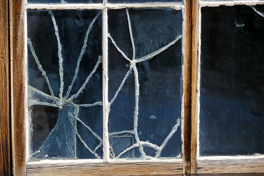 Broken glass. Bodie State Historic Park. California. USA
