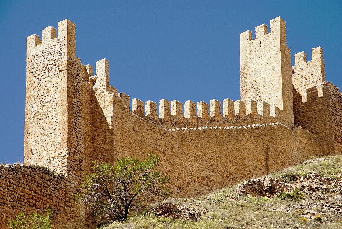 Walls. Albarracín. Teruel province. Aragón. Spain.