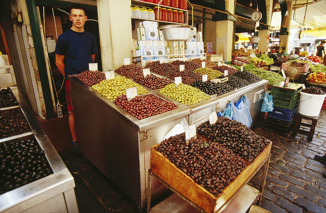 Auf dem Markt in Thessaloniki. Griechenland