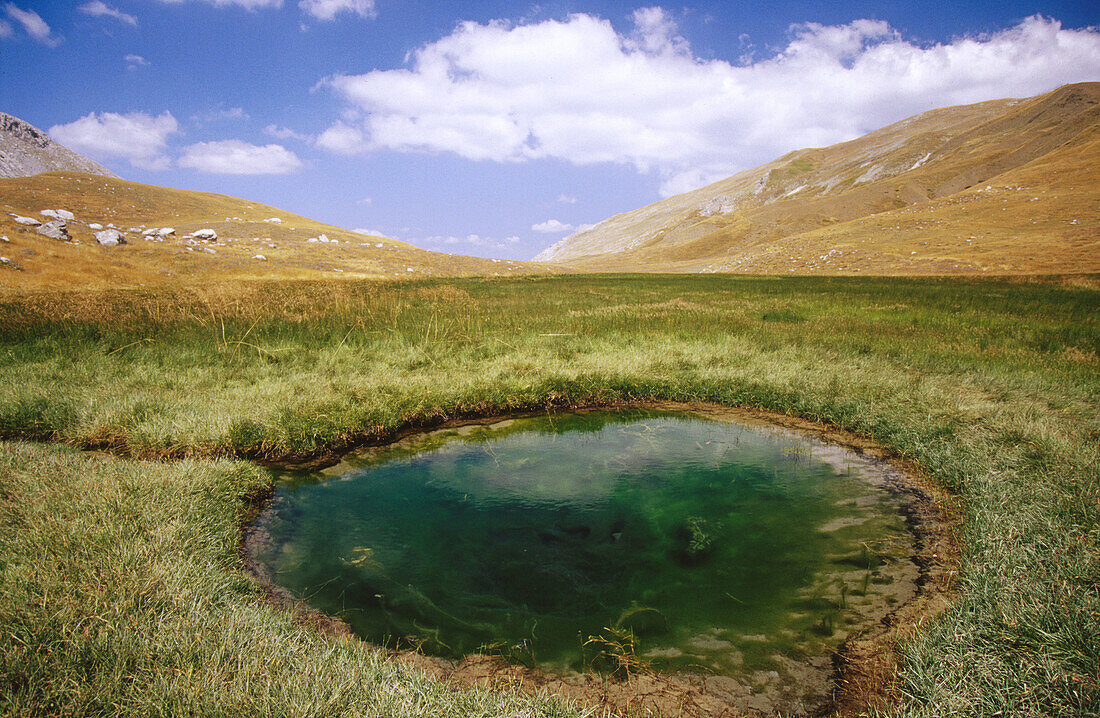 Xeroloutsa-Wiesen im Berg Astraka. Gebiet Zagoria. Epirus, Griechenland