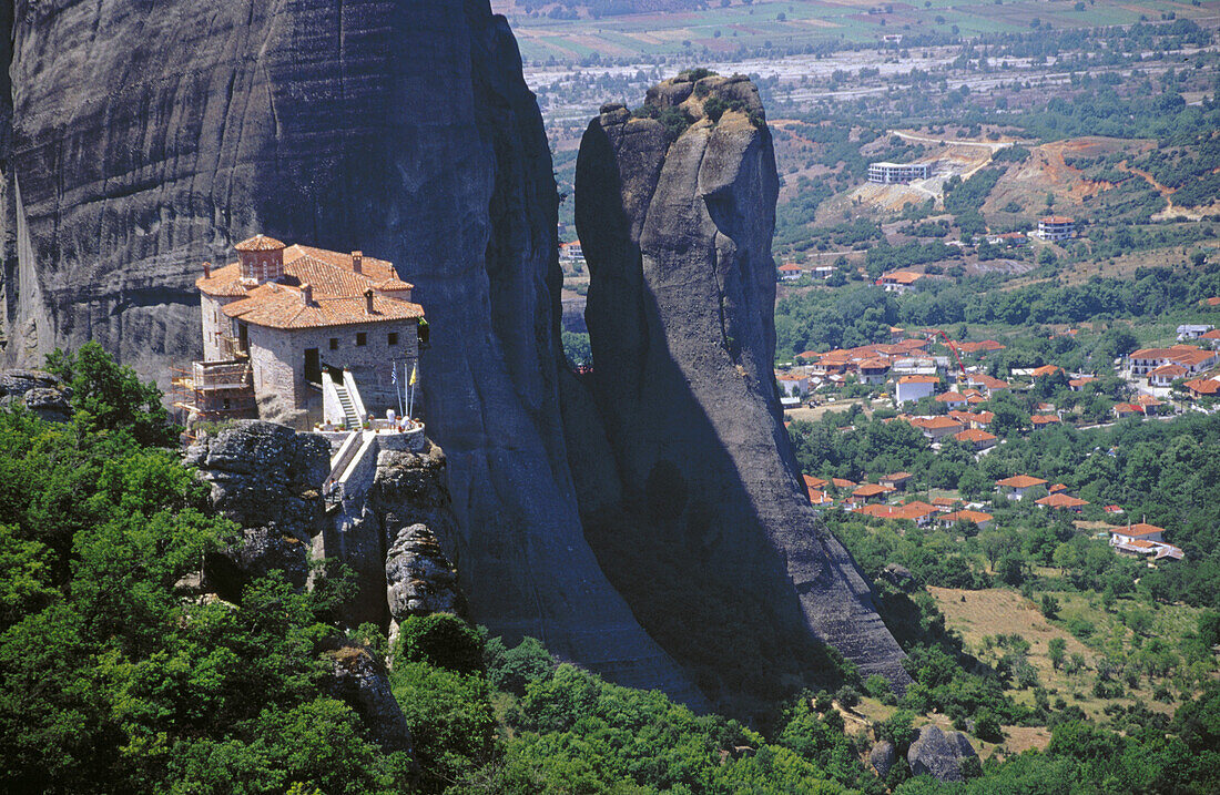 Roussanou-Kloster. Meteora. Thessalien, Griechenland