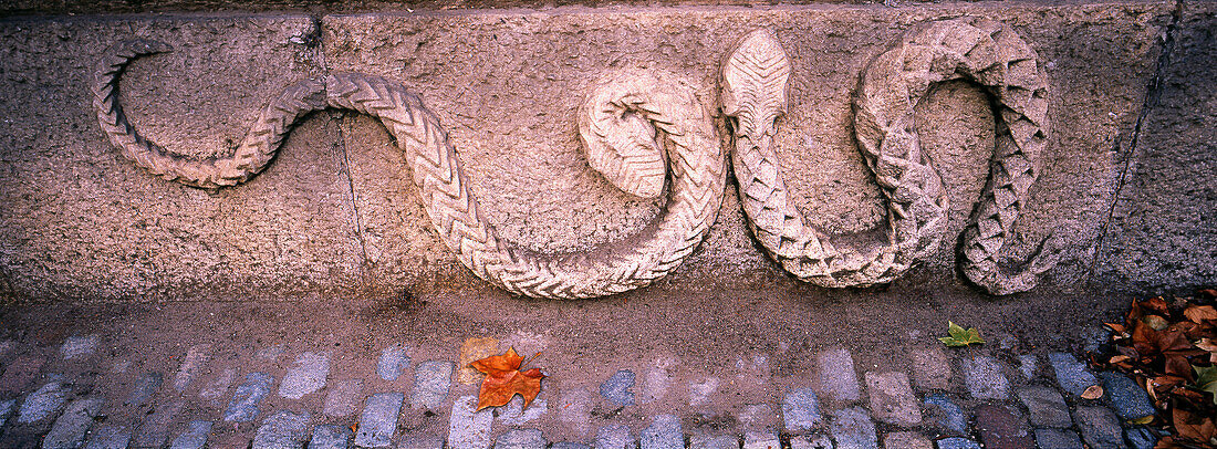 Todesschlangen (1909 d.c.). Friedhof Vila-roja. Girona. Katalonien. Spanien