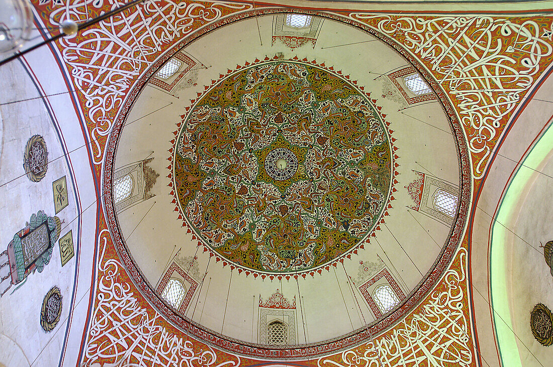 Dome of the Mevlana mosque. Mevlana Müzesi (Seleucid period). Konya, Central Anatolia. Turkey