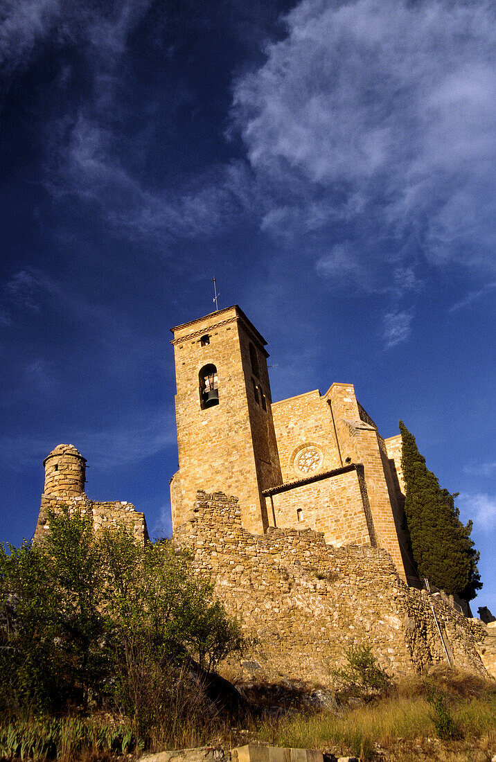 Castle .Benabarre. Sobrarbe. Aragon. Spain.