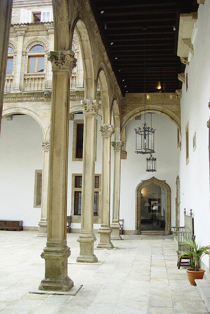 Hostal de los Reyes Católicos, Parador Nacional de Turismo (state-run hotel). Santiago de Compostela. La Coruña province. Spain