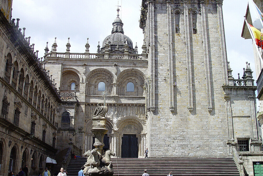 Plaza de las Platerías. Santiago de Compostela. La Coruña province, Spain