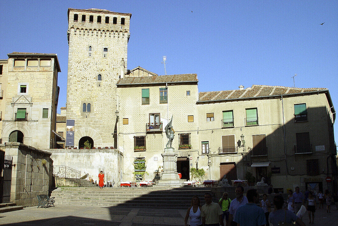 San Martín square. Segovia. Spain