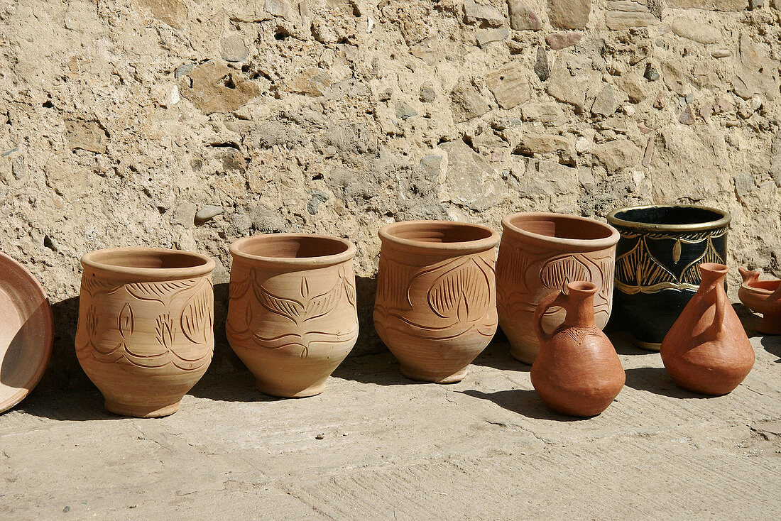 Pottery vessels. Asilah. Morocco.