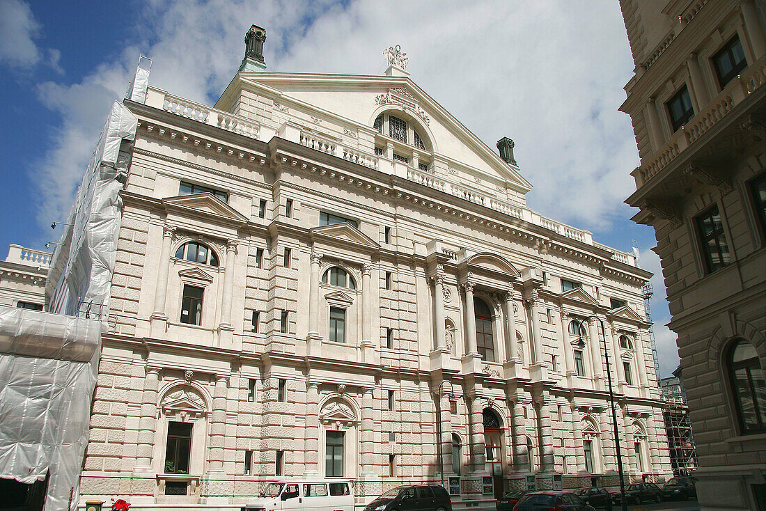 Back view of the Burgtheater, Vienna. Austria