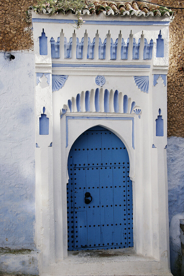House façade. Chefchaouen. Morocco