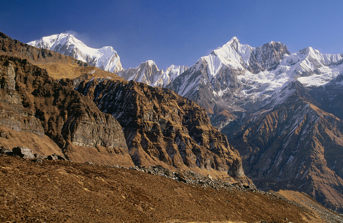 Annapurna Range from Annapurna base camp. Nepal