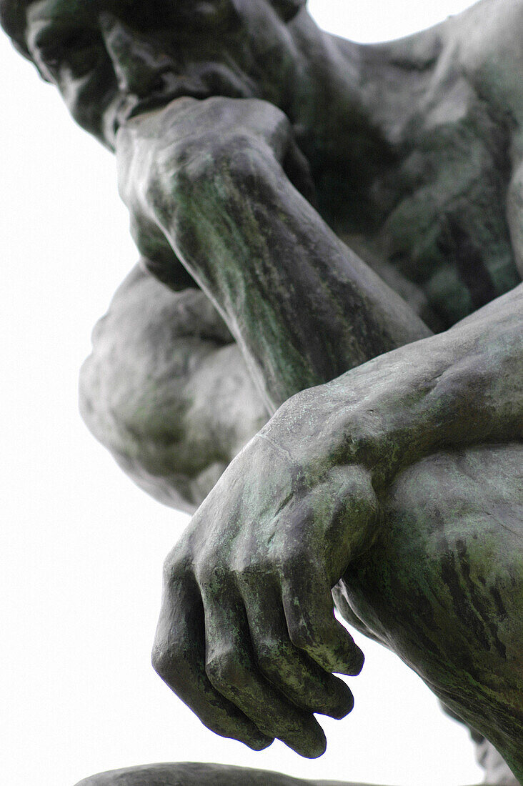 The Thinker by Rodin at the Rodin Museum. Paris. France