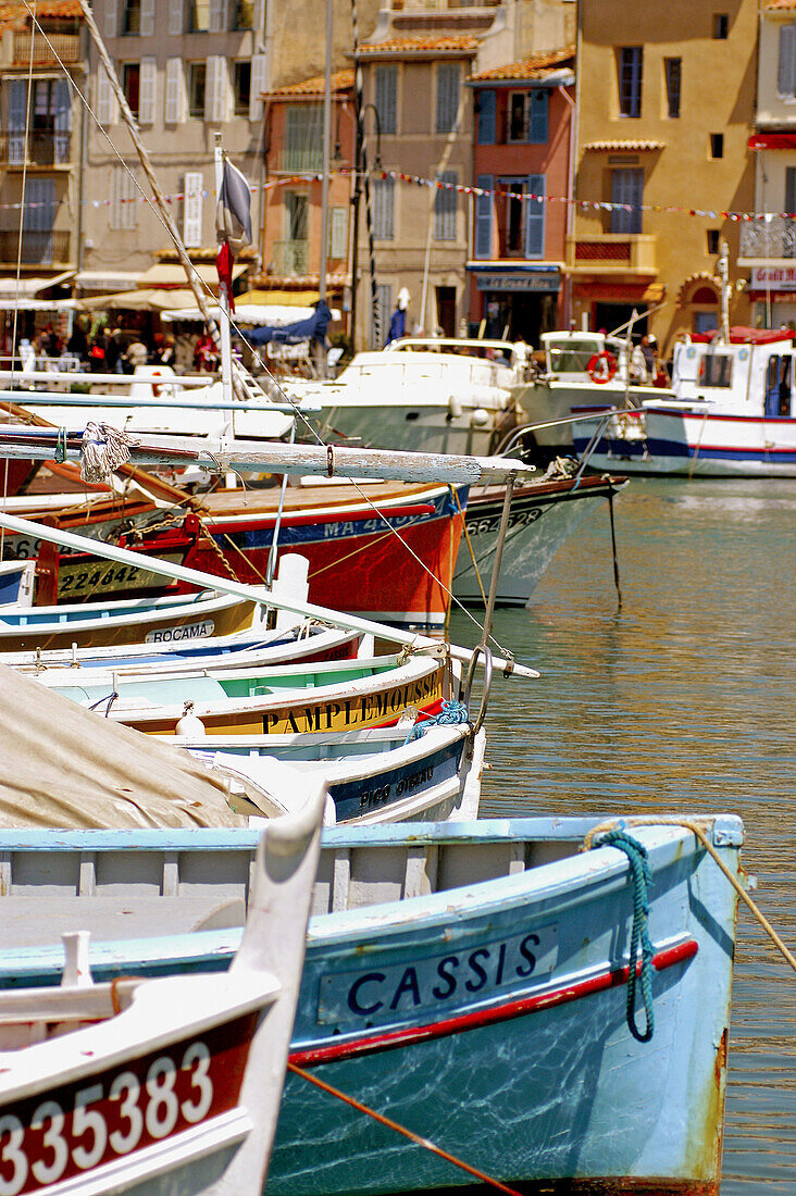 Boats in the port. Cassis. Riviera. France