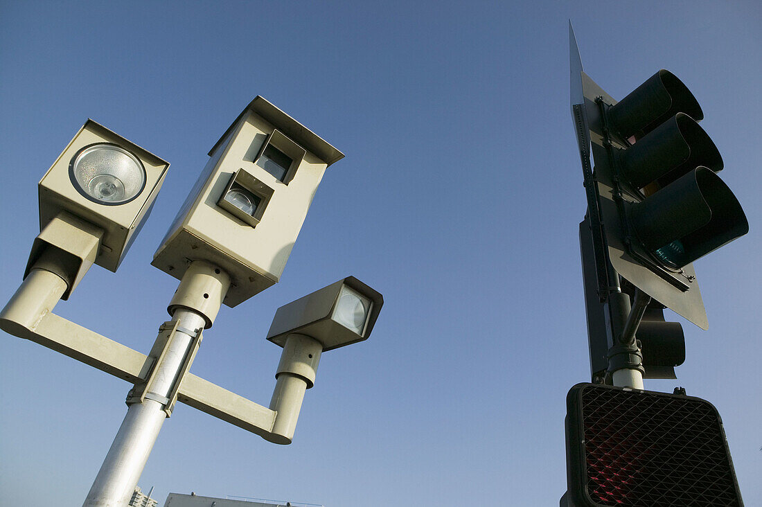 Traffic signal camera. San Diego. California. United States